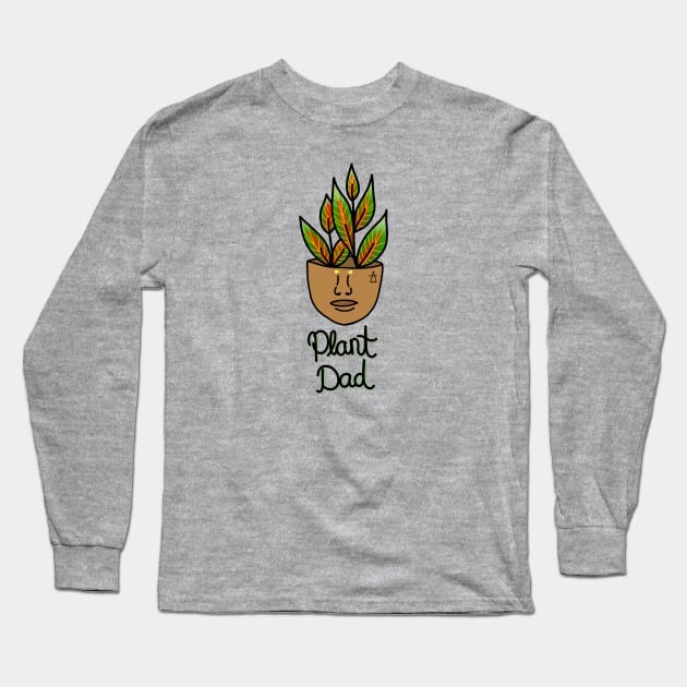 Tropical House Plant - Plant Dad Long Sleeve T-Shirt by Tenpmcreations